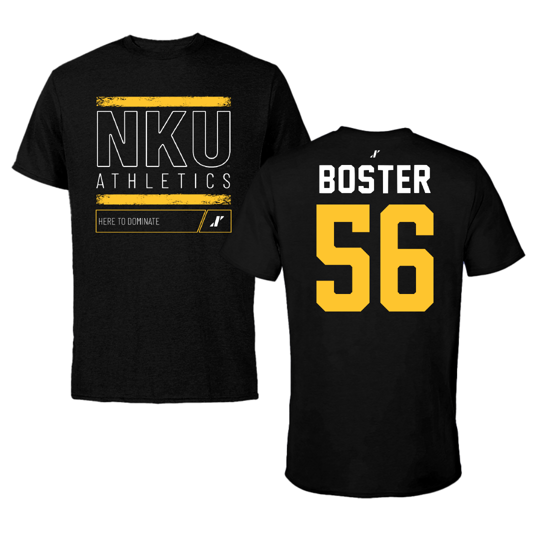 Northern Kentucky University Baseball Black Dominate Tee - #56 Aaron Boster