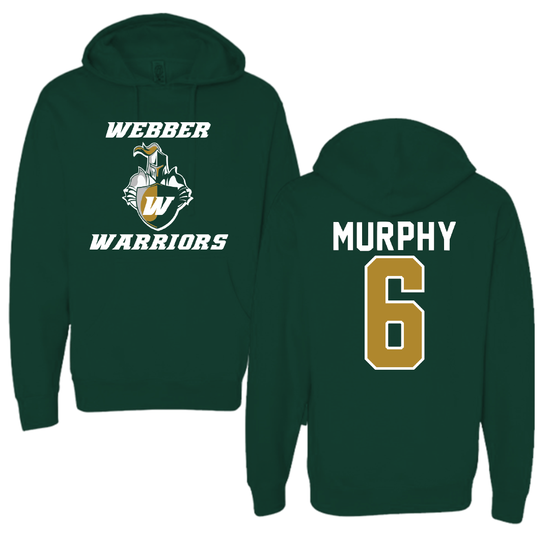 Webber International University Lacrosse Forest Green Hoodie - #6 Liam Murphy