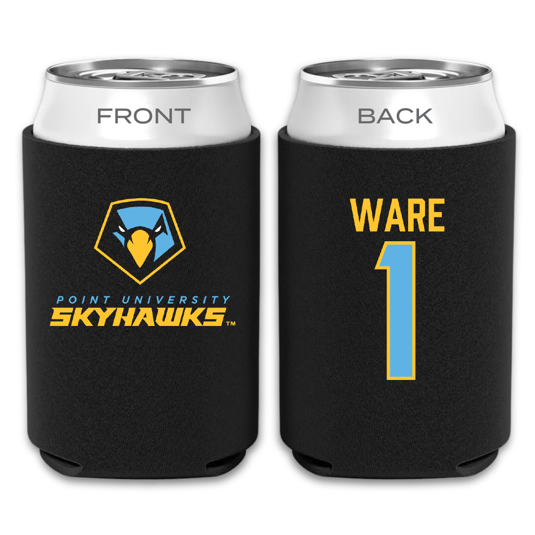 Point University Football Black Can Cooler - #1 Dontavius Ware