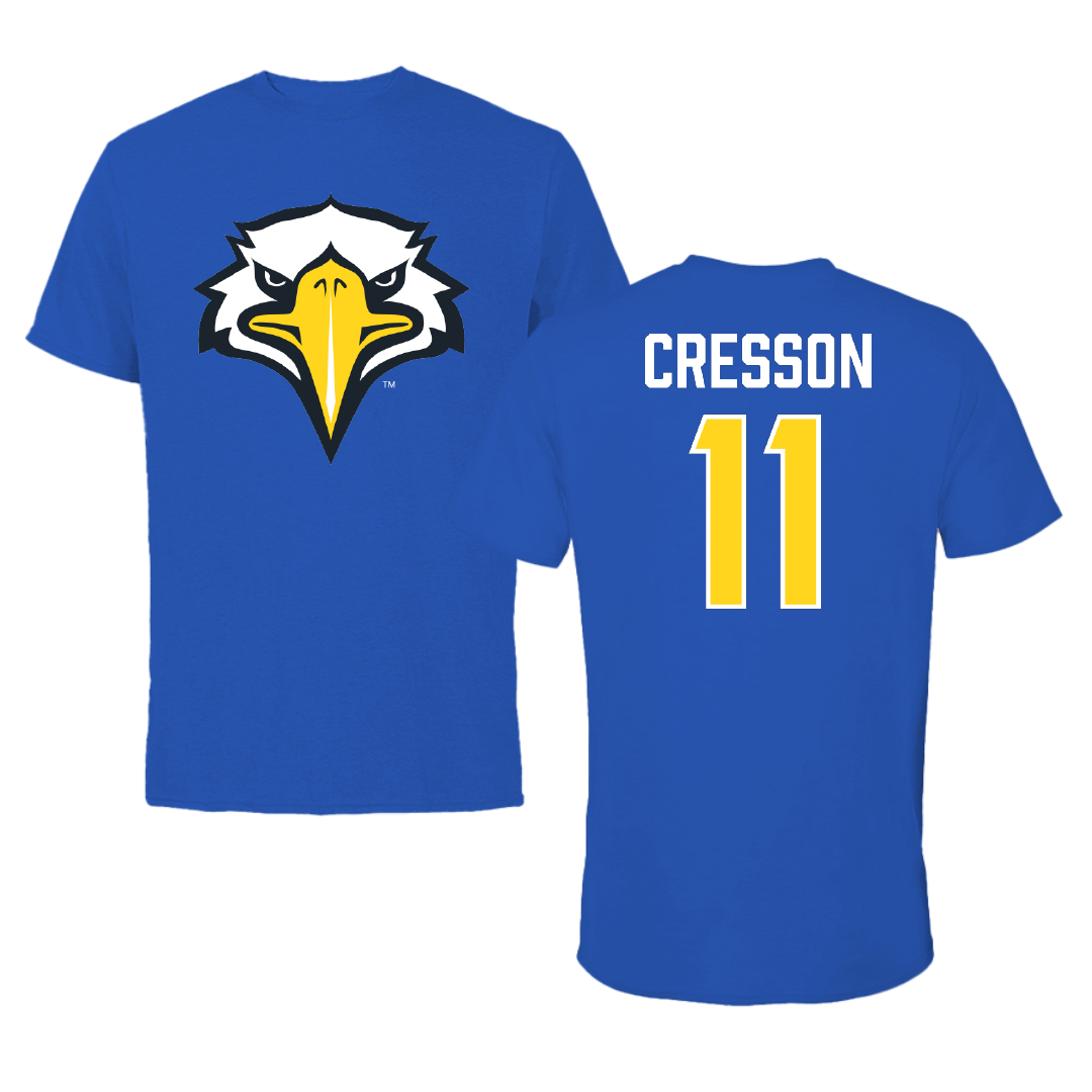 Morehead State University Football Blue Tee - #11 Chase Cresson