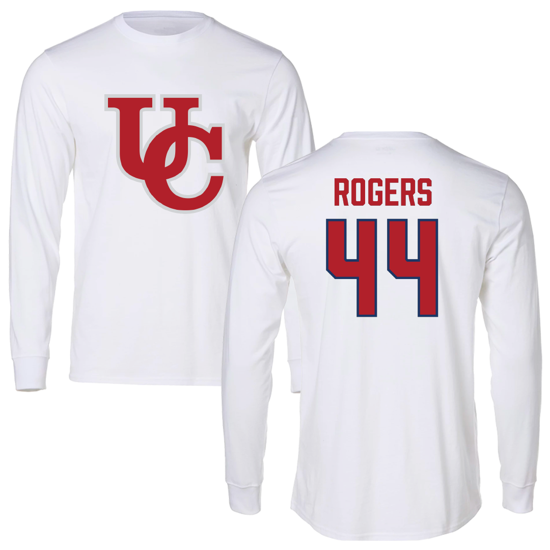 University of the Cumberlands Lacrosse (M) White Performance Long Sleeve - #44 Will Rogers