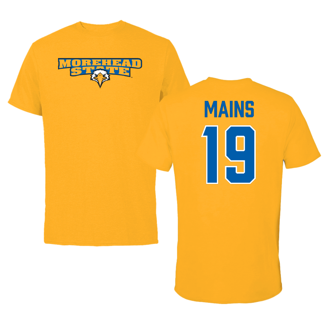 Morehead State University Baseball Gold Tee - #19 Hayden Mains