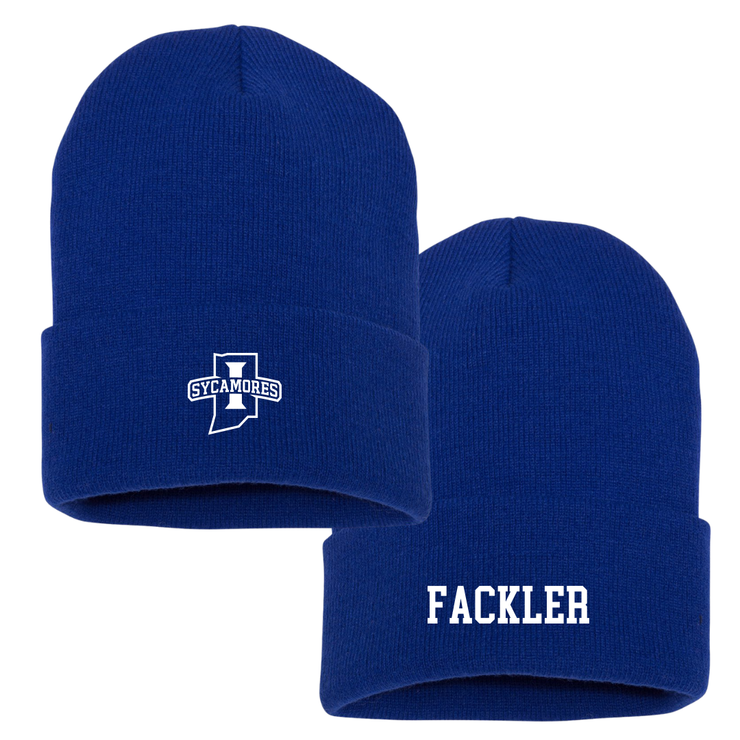 Indiana State University TF and XC Blue Beanie - Xander Fackler