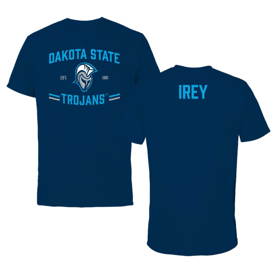 Dakota State University TF and XC Navy General Performance Tee - Bergen Irey