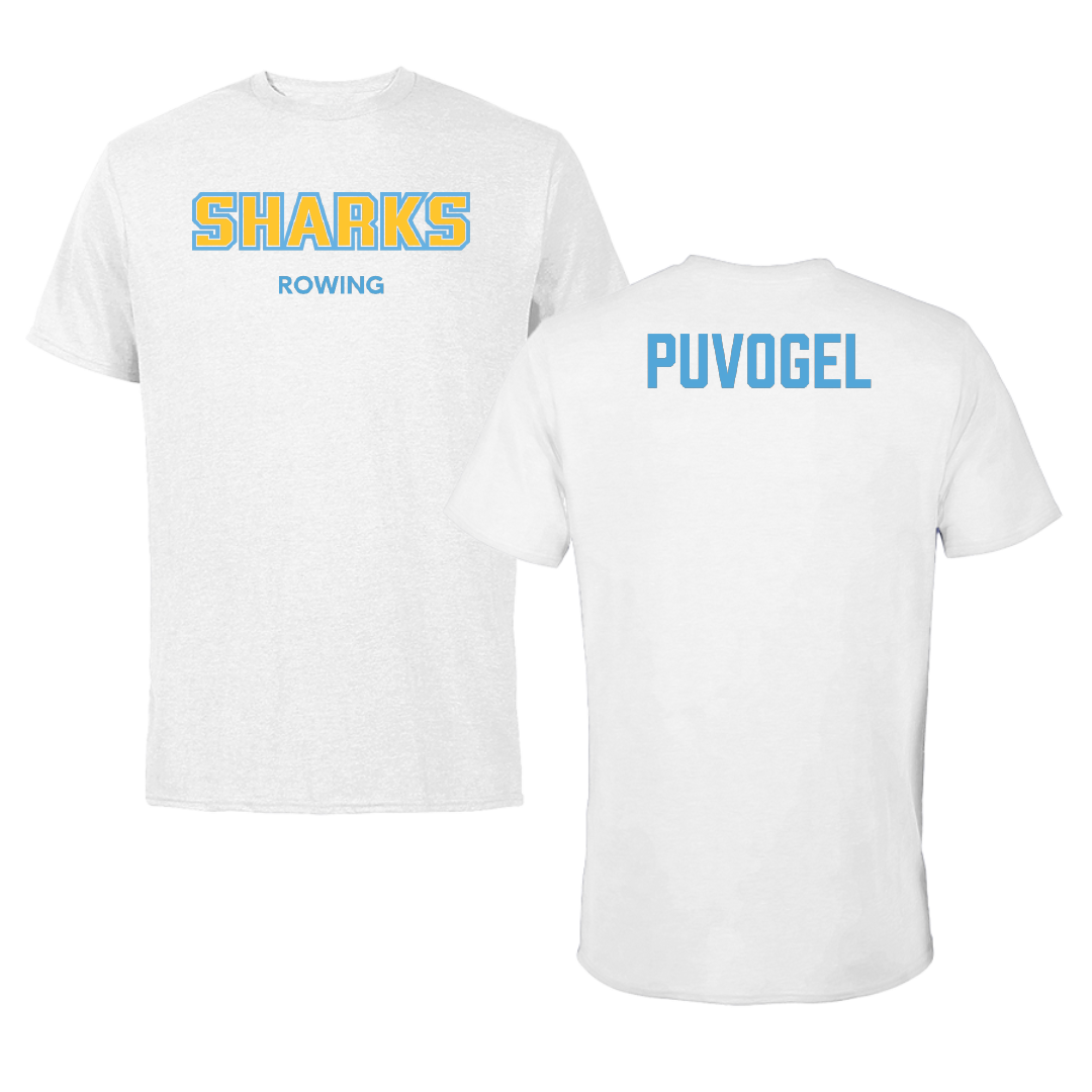Long Island University Rowing (M) White Sharks Performance Tee - Joseph Puvogel