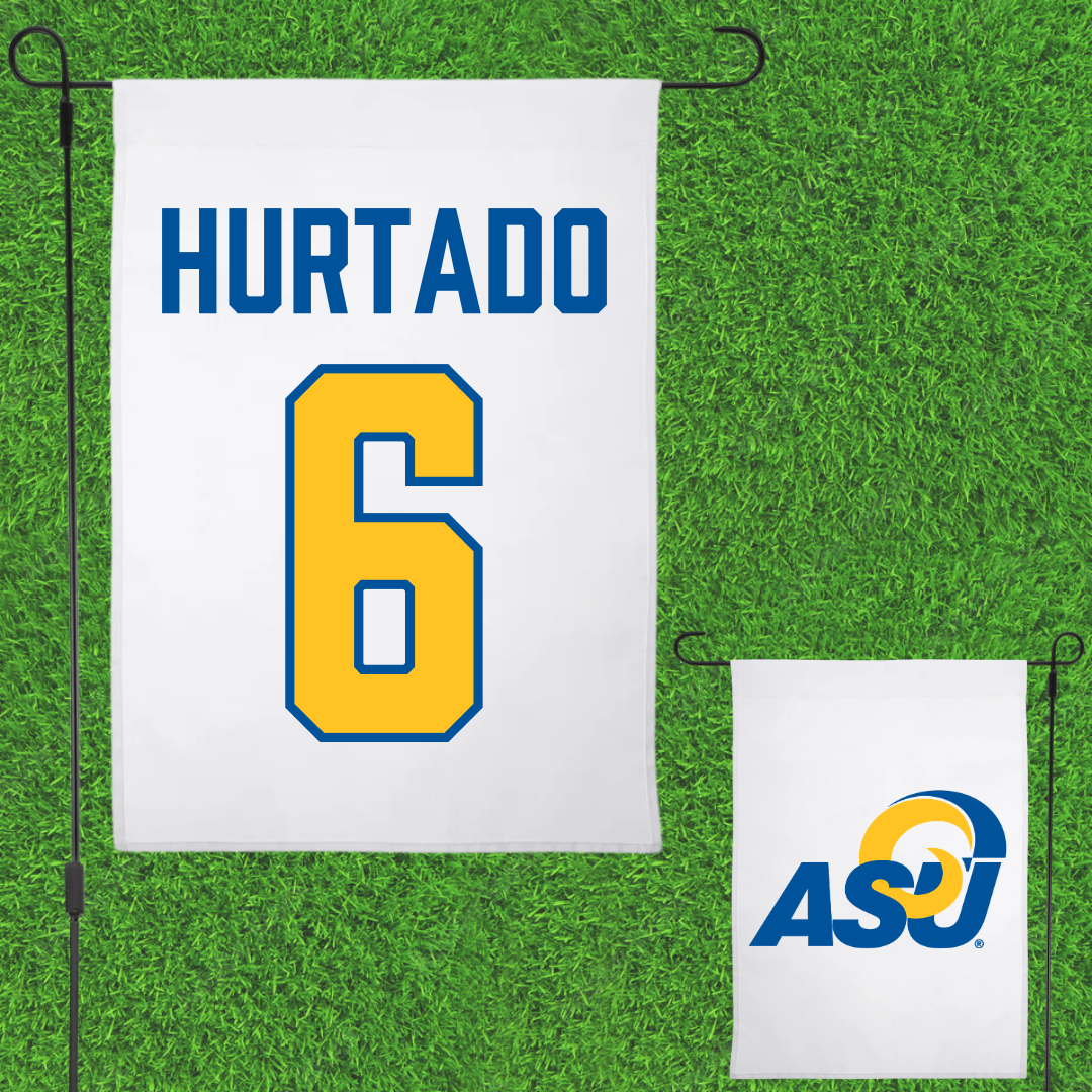 Angelo State University Softball White Garden Flag - #6 Penelope Hurtado