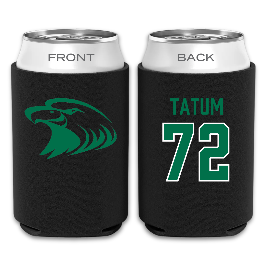 Central Methodist University Football Black Can Cooler - #72 Joshua Tatum