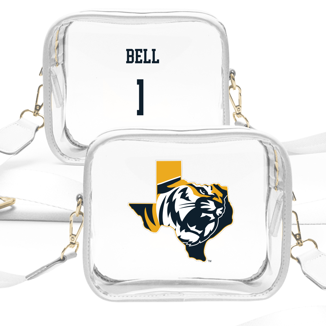 East Texas Baptist University Softball White Clear Stadium Bag - #1 Emma Bell