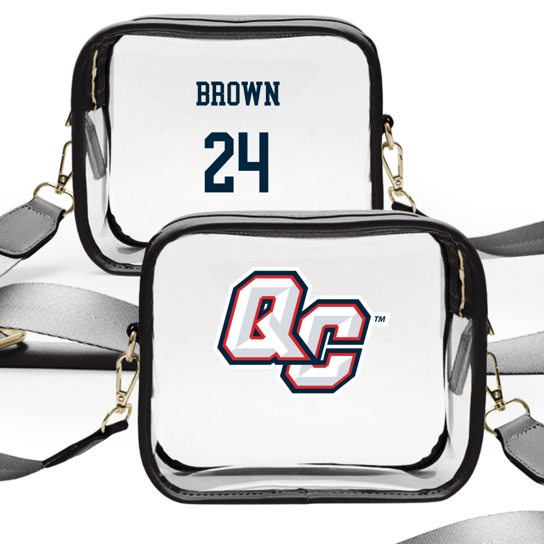 Queens College (New York) Soccer (M) Black Clear Stadium Bag - #24 Bradyn Brown