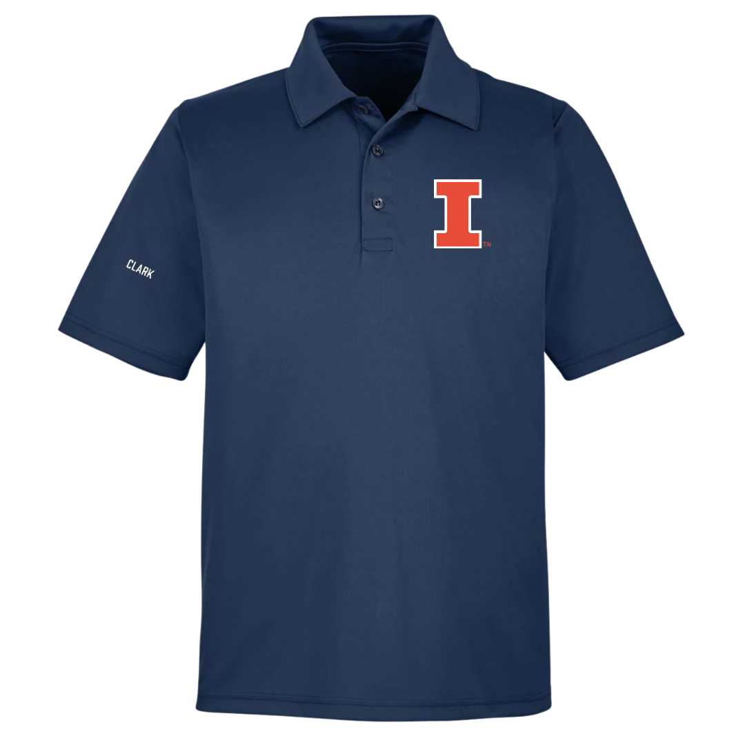 University of Illinois TF and XC Navy Polo - Dystonae Clark