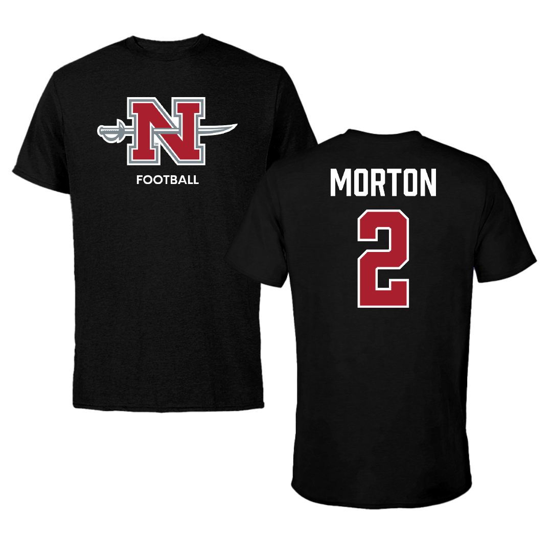 Nicholls State University Football Black Mascot Performance Tee - #2 Tyler Morton