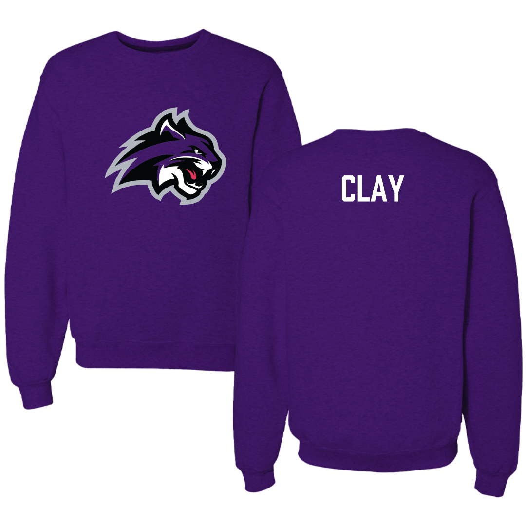 Wiley University TF and XC Purple Crewneck - Elisa Clay