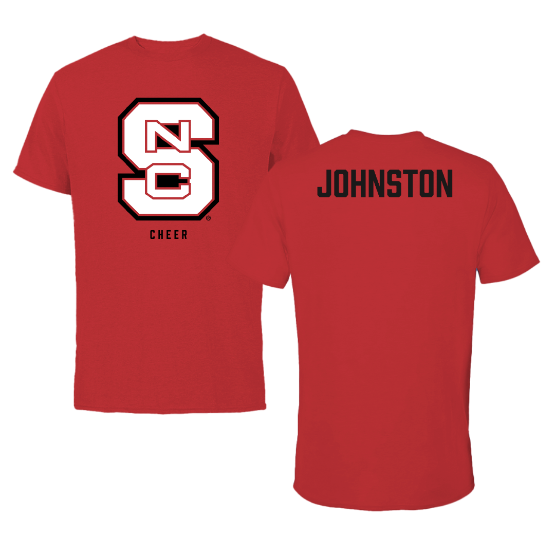 North Carolina State University Cheer Red Tee - Chris Johnston