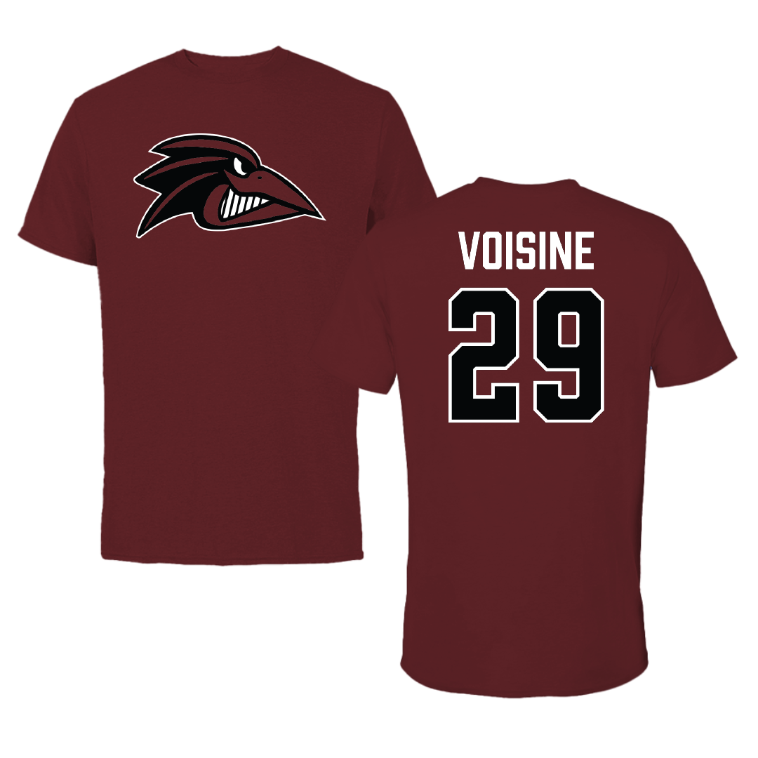 Franklin Pierce University Baseball Maroon Tee - #29 Brycen Voisine