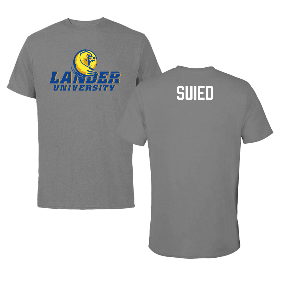 Lander University TF and XC Dark Gray Tee - Natheer Suied