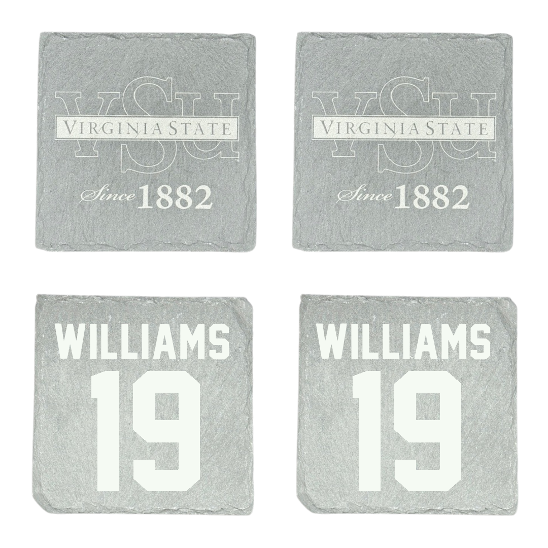 Virginia State University Baseball Stone Coaster (4 Pack)  - #19 Jy’Quez Williams