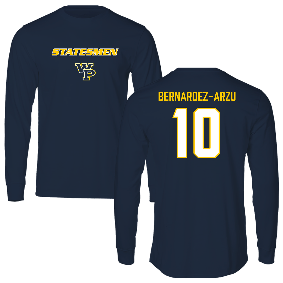 William Penn University Basketball (M) Navy Long Sleeve - #10 Amani Bernardez-Arzu