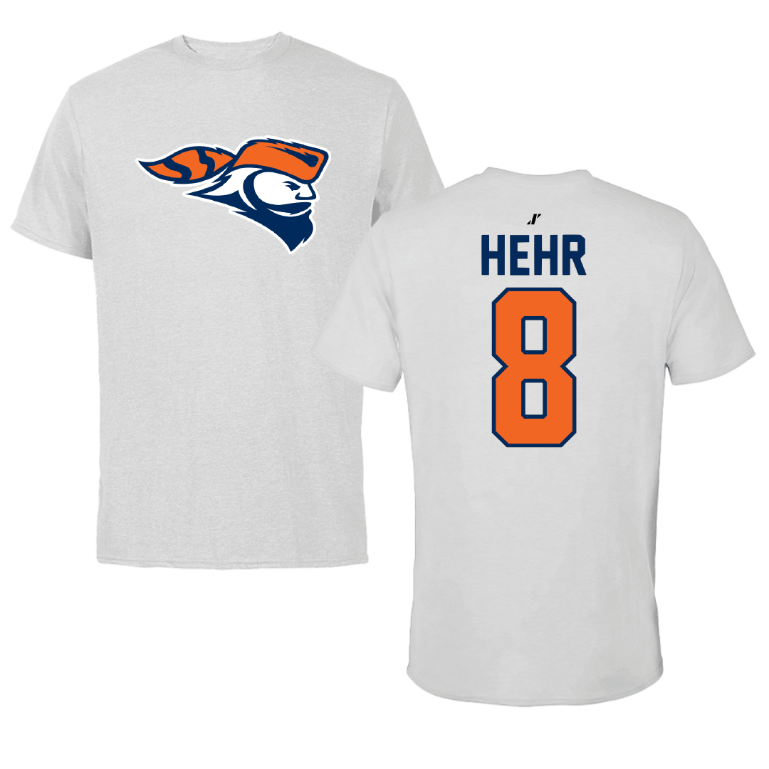 Carroll University Lacrosse Light Gray Tee - #8 Matt Hehr