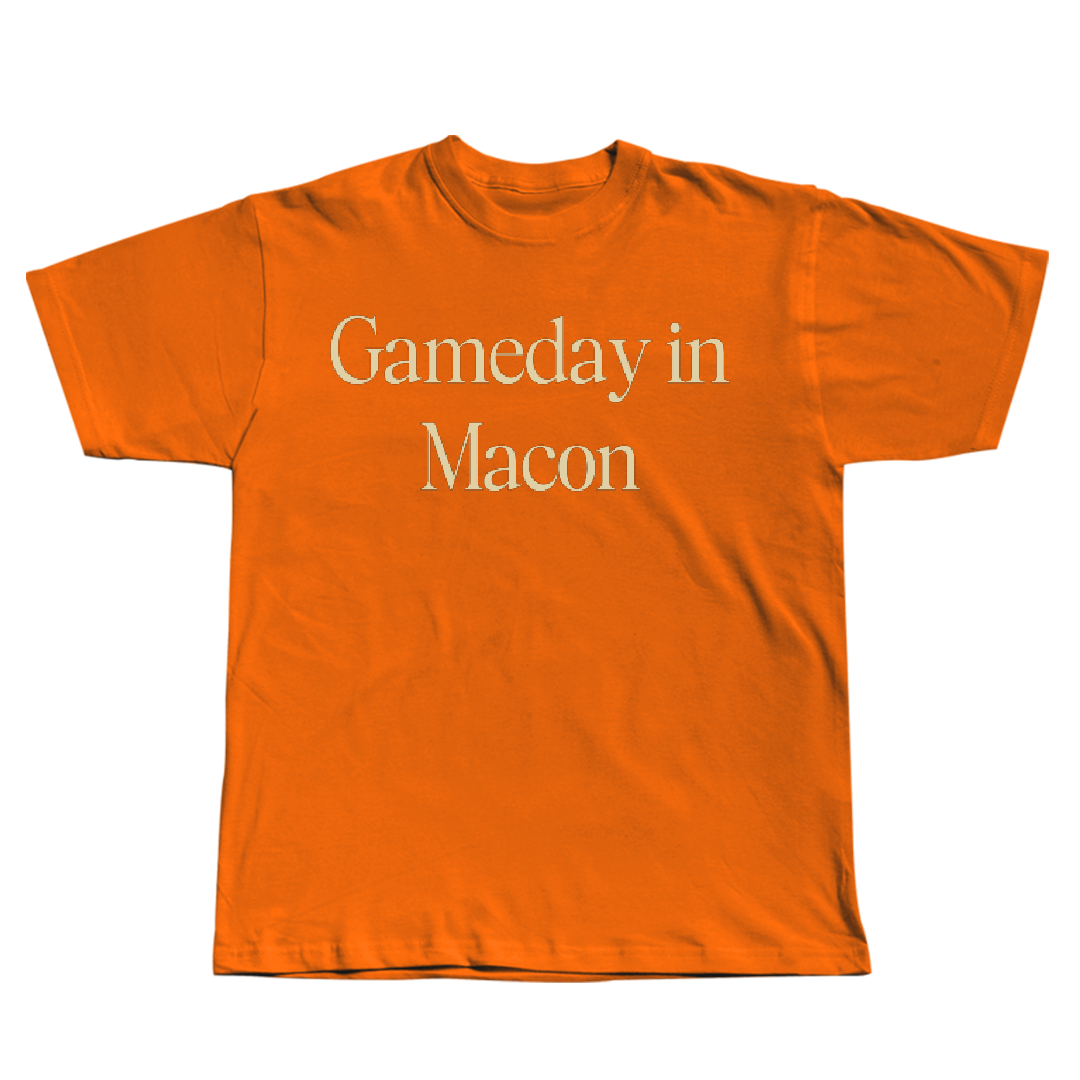 Mercer University Baseball Orange Gameday Tee - #12 Eli Stephens