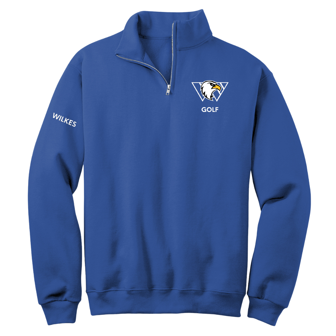 Williams Baptist University Golf (M) Blue Quarter-Zip - Elijah Wilkes