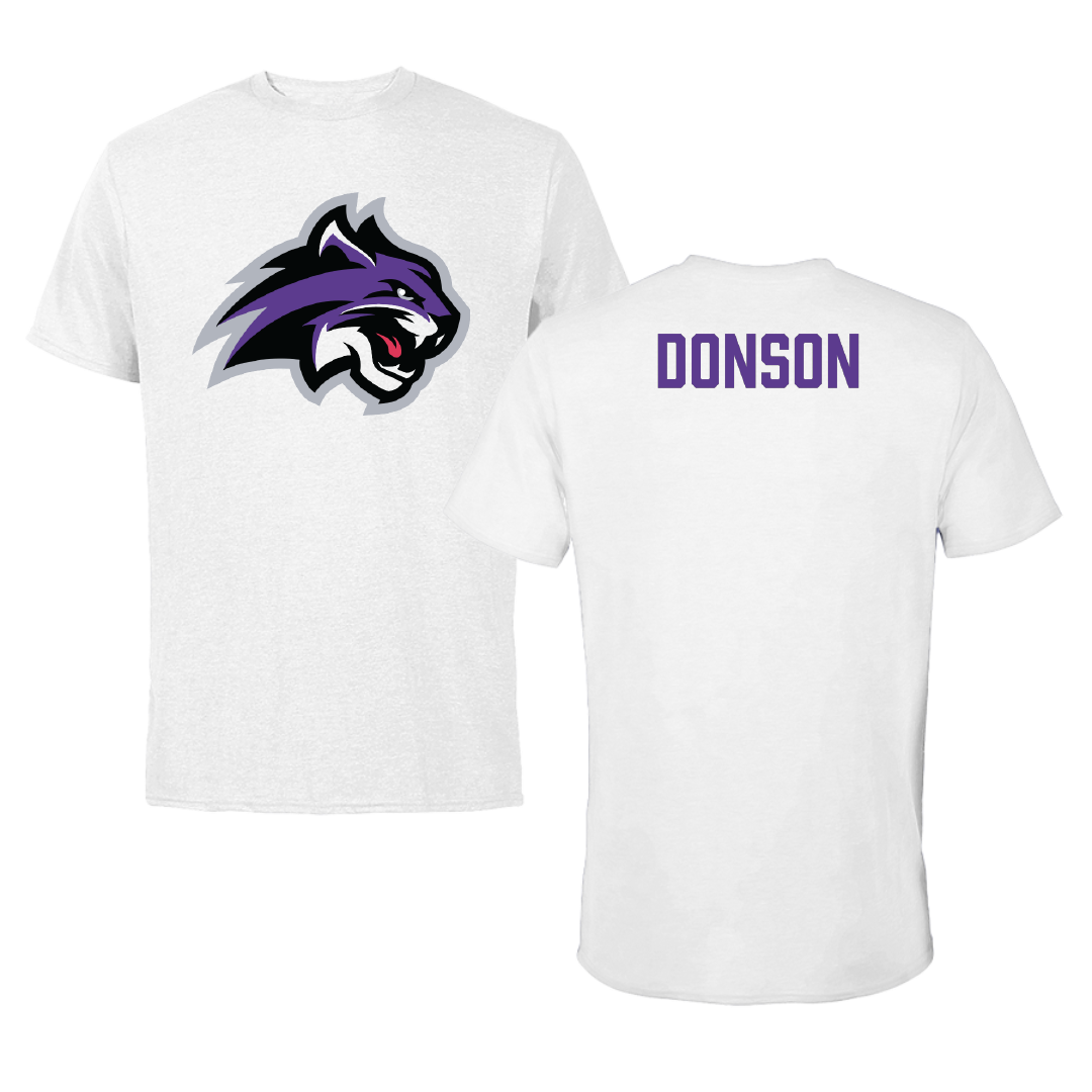 Wiley University TF and XC White Performance Tee - Jaylon Donson