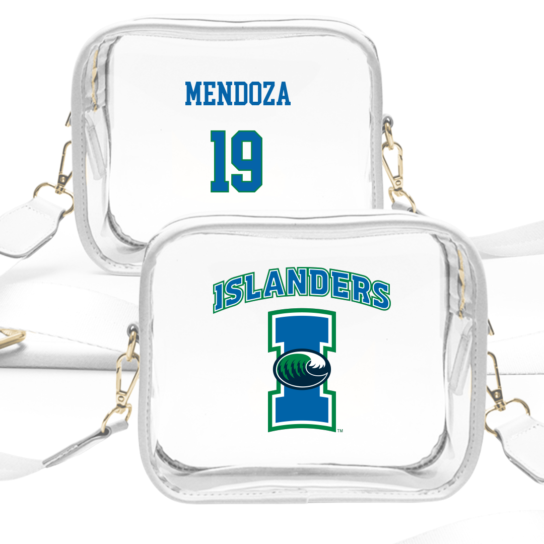 Texas A&M University-Corpus Christi Baseball White Clear Stadium Bag - #19 Mario Mendoza