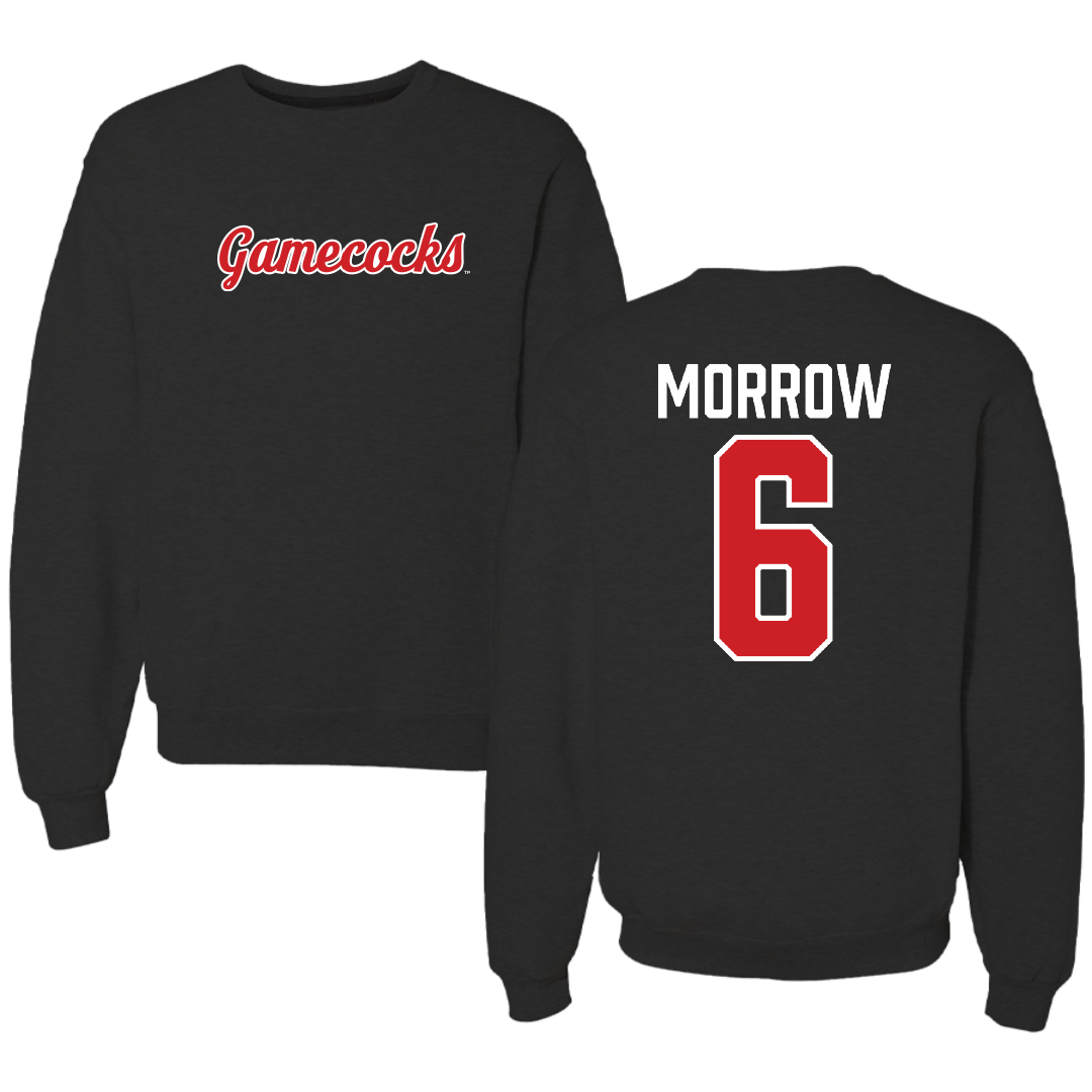 Jacksonville State University Football Black Crewneck - #6 Xavier Morrow