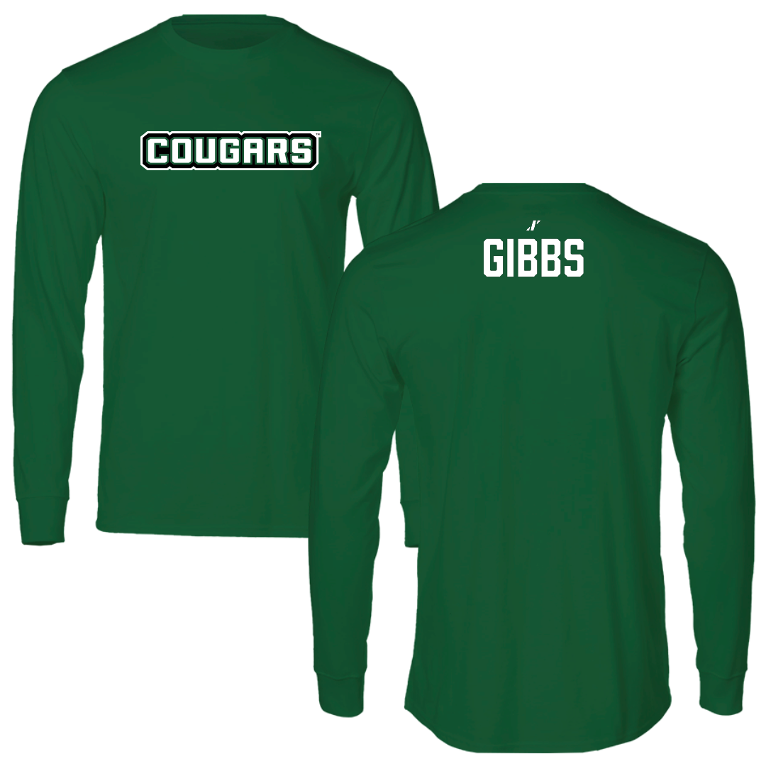 Chicago State University TF and XC Green Performance Long Sleeve - Elijah Gibbs