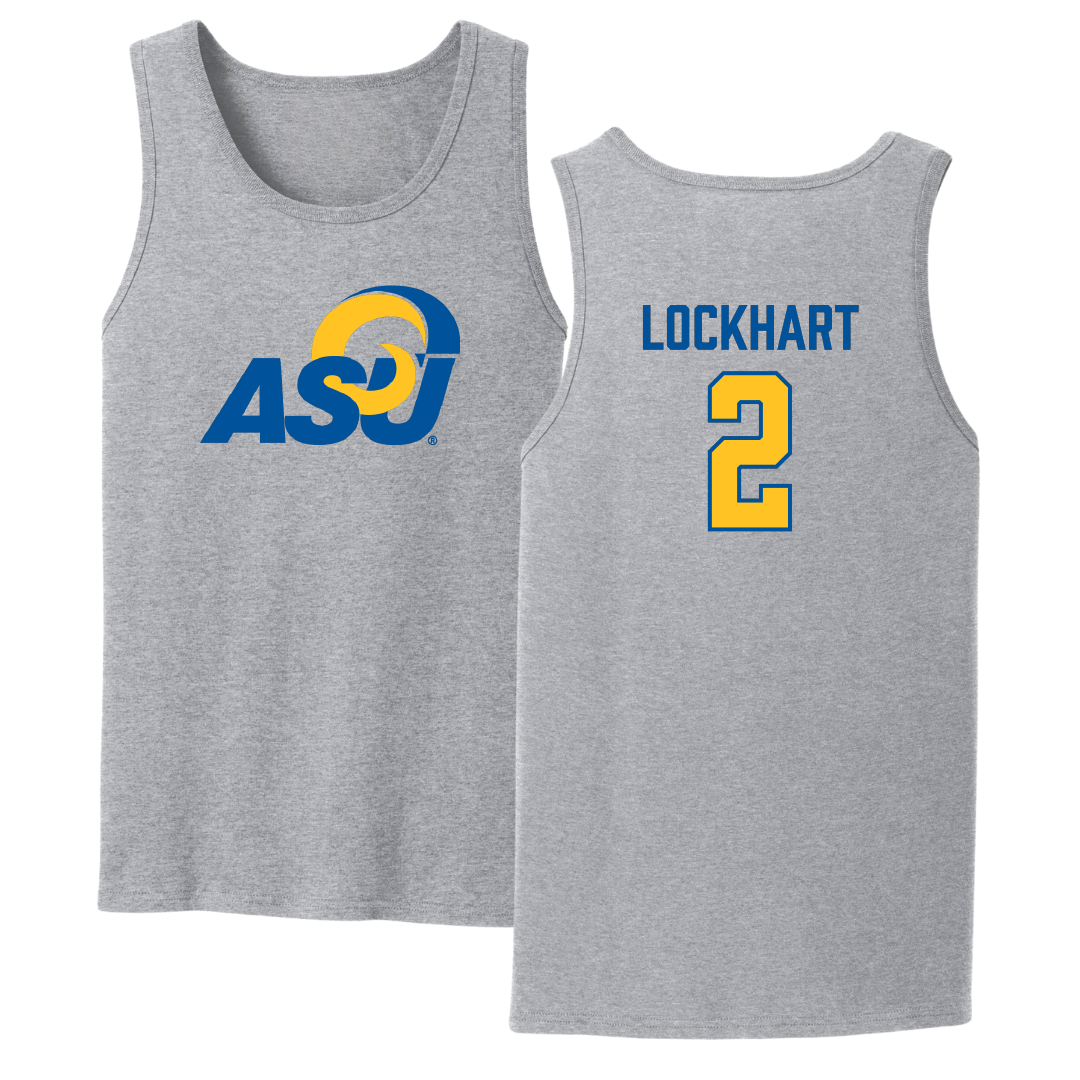 Angelo State University Basketball Sport Gray Tank Top - #2 Stevi Lockhart