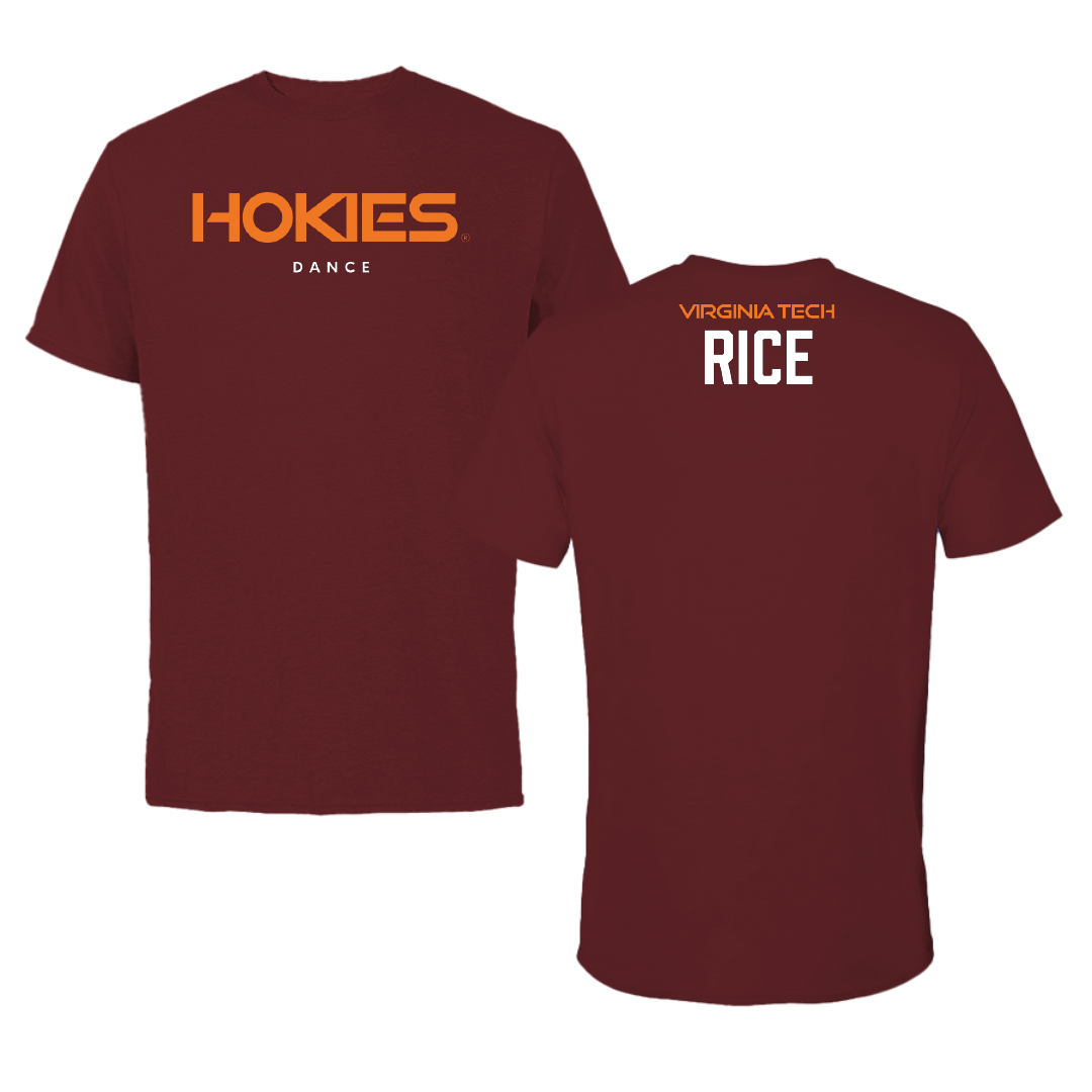 Virginia Tech Dance Maroon Tee - Tommy Rice