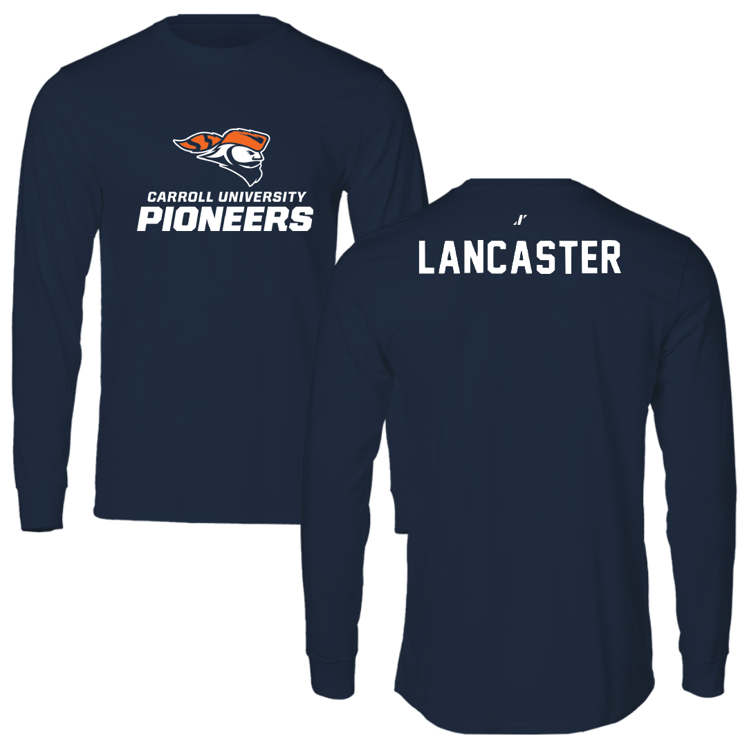 Carroll University Esports Navy Long Sleeve - Mason Lancaster