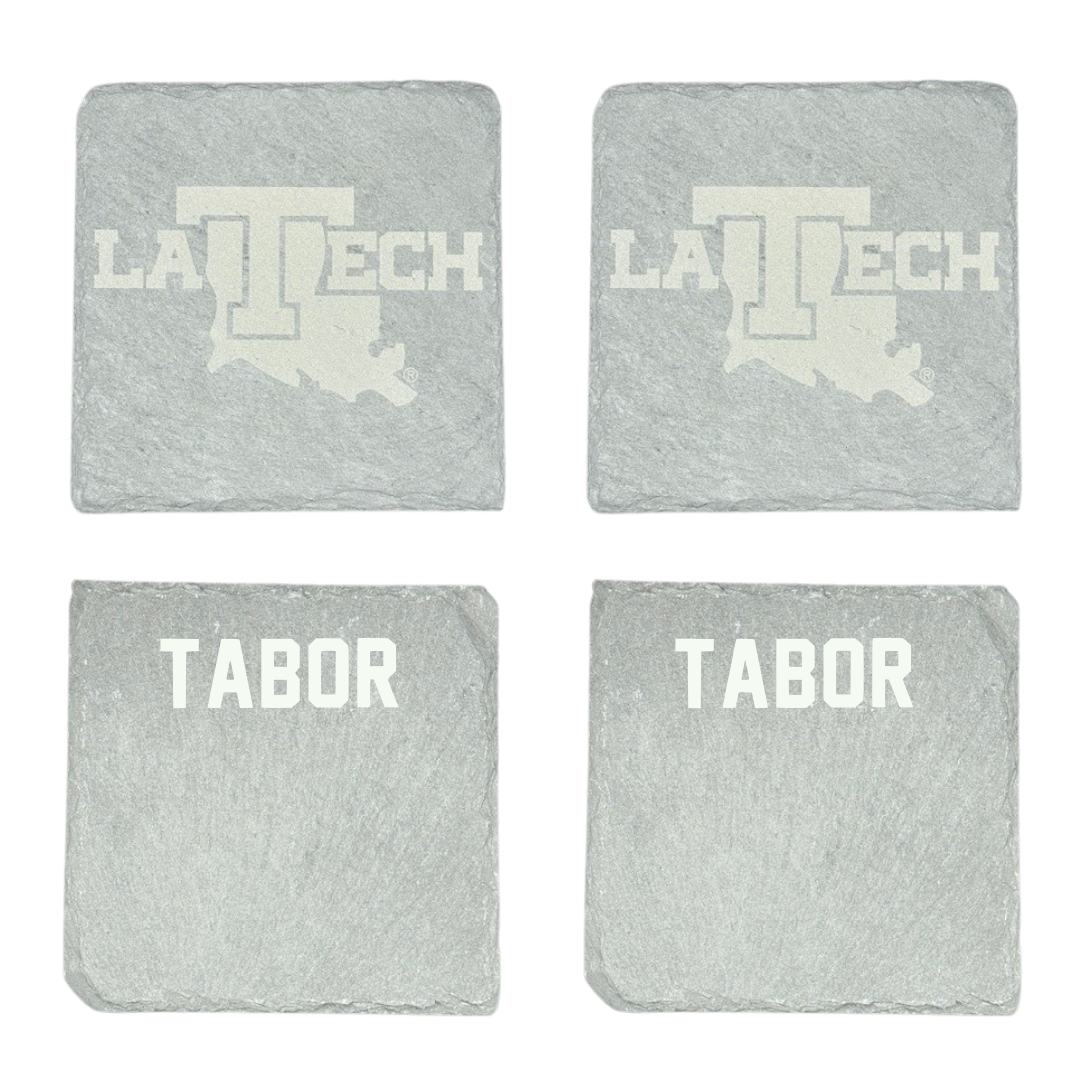 Louisiana Tech University TF and XC Stone Coaster (4 Pack)  - Jacob Tabor