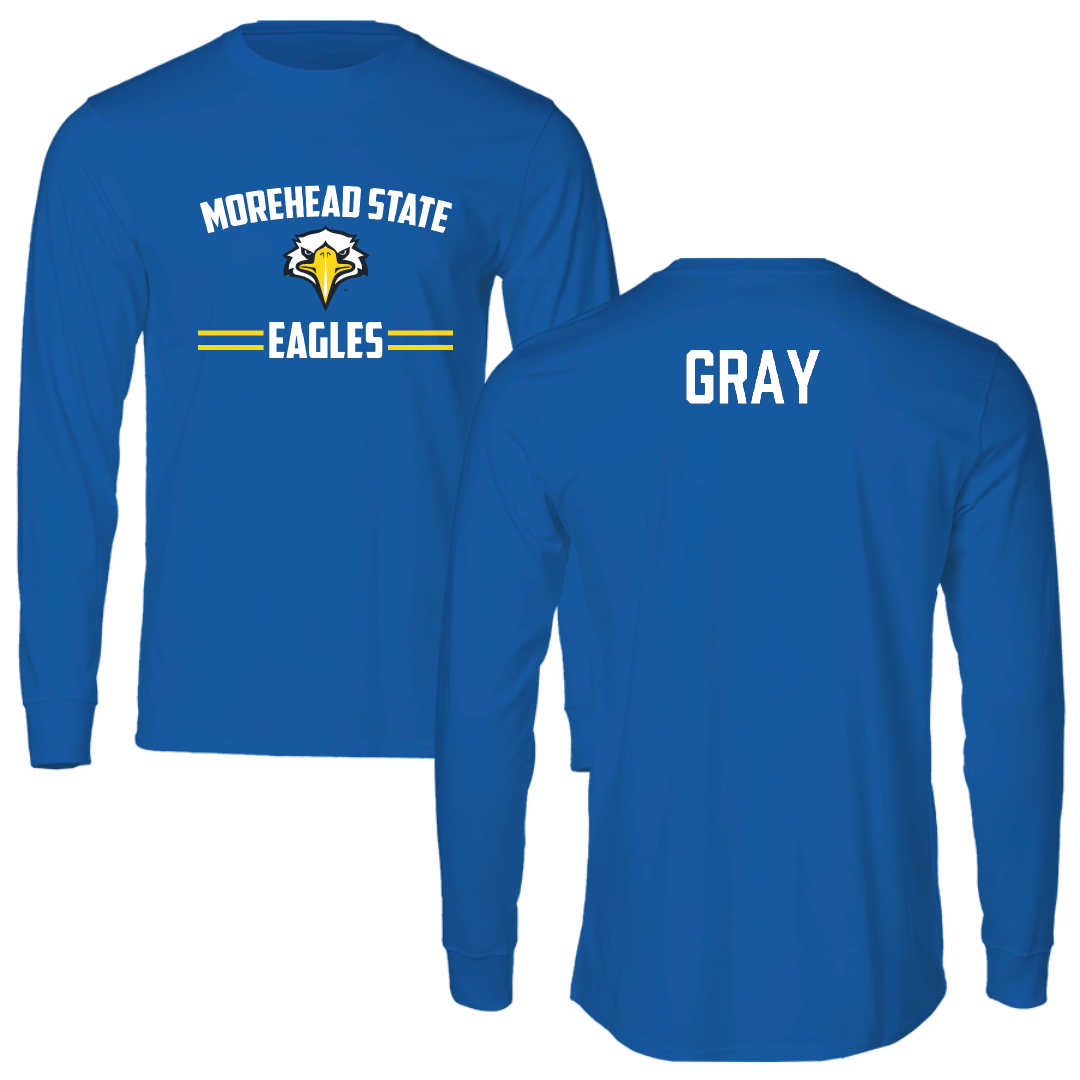 Morehead State University Rifle Blue General Long Sleeve - Cooper Gray