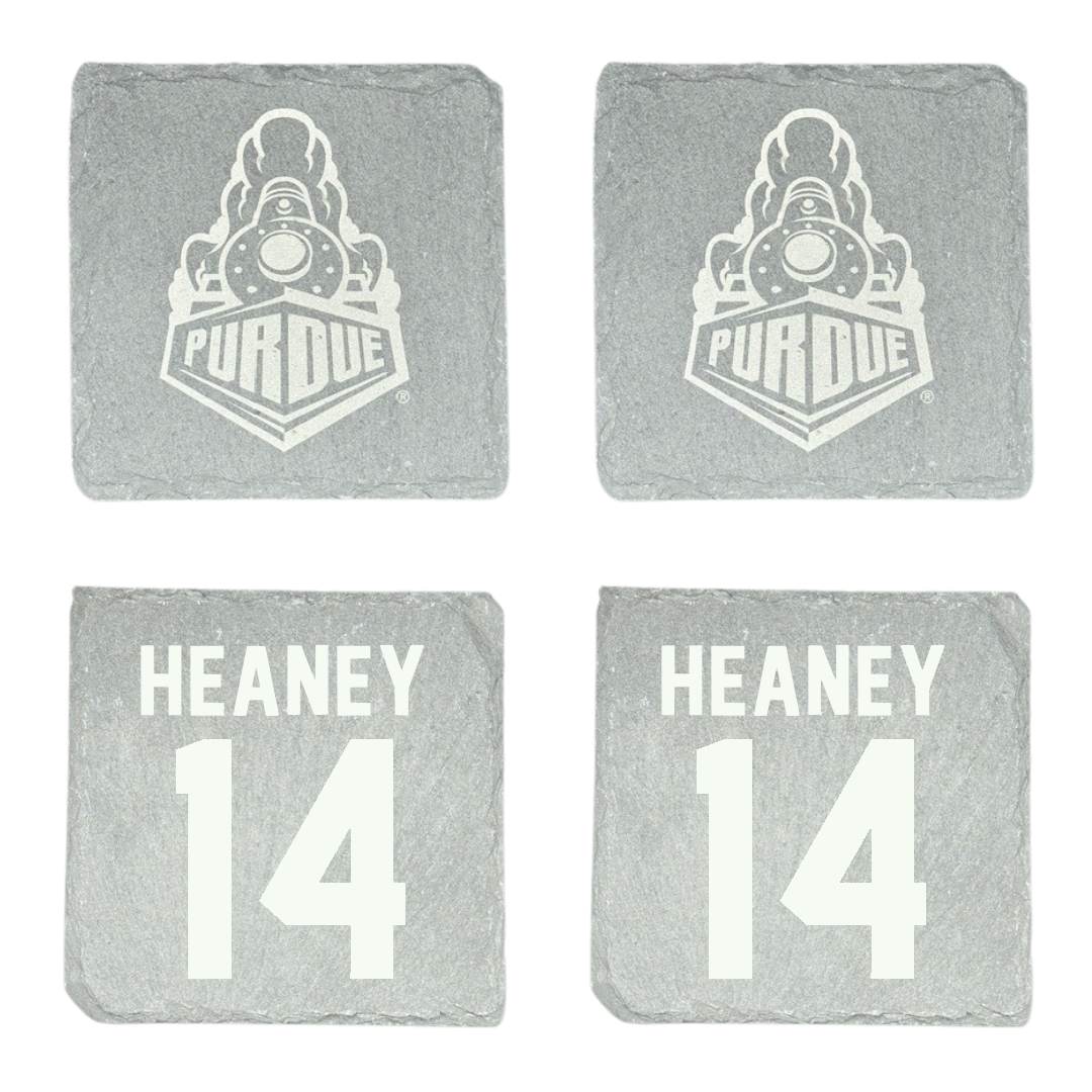 Purdue University Volleyball Stone Coaster (4 Pack)  - #14 Grace Heaney