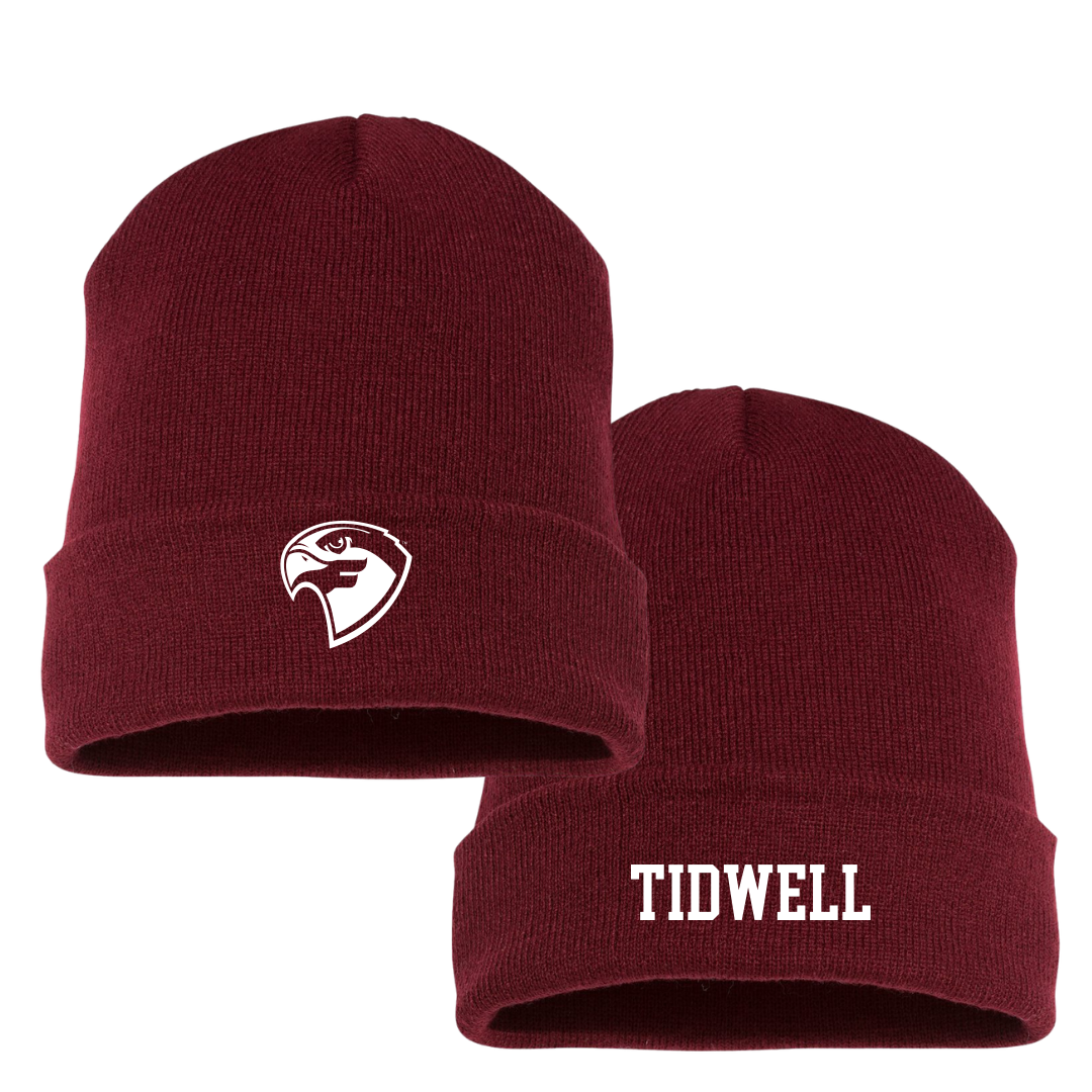 Fairmont State University Football Maroon Beanie - #26 Elijah Tidwell