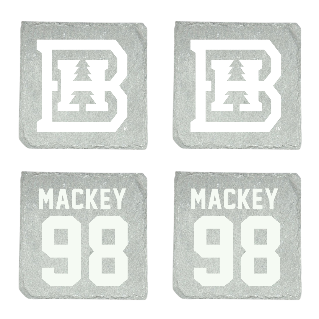Black Hills State University Football Stone Coaster (4 Pack)  - #98 Reid Mackey