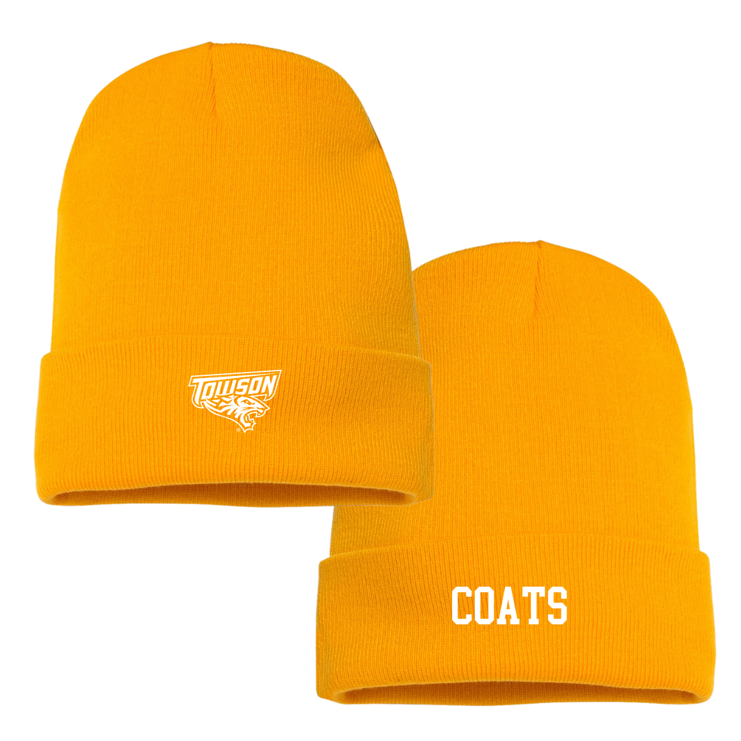 Towson University Softball Gold Beanie - #23 Kallissa Coats