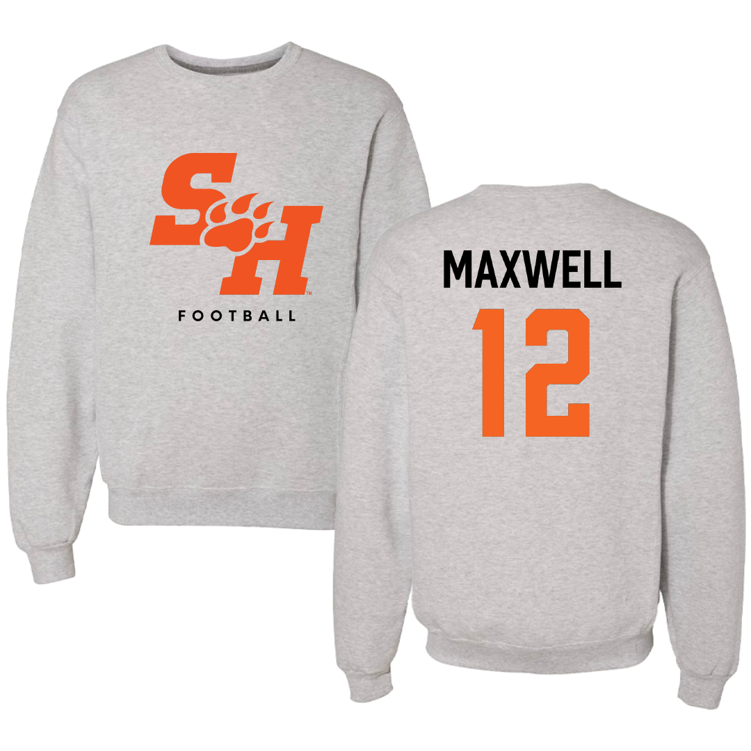 Sam Houston State University Football Gray Crewneck - #12 Kamari Maxwell