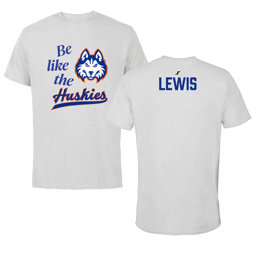 Houston Christian University Football Light Gray Be Like Us Performance Tee - Darius Lewis