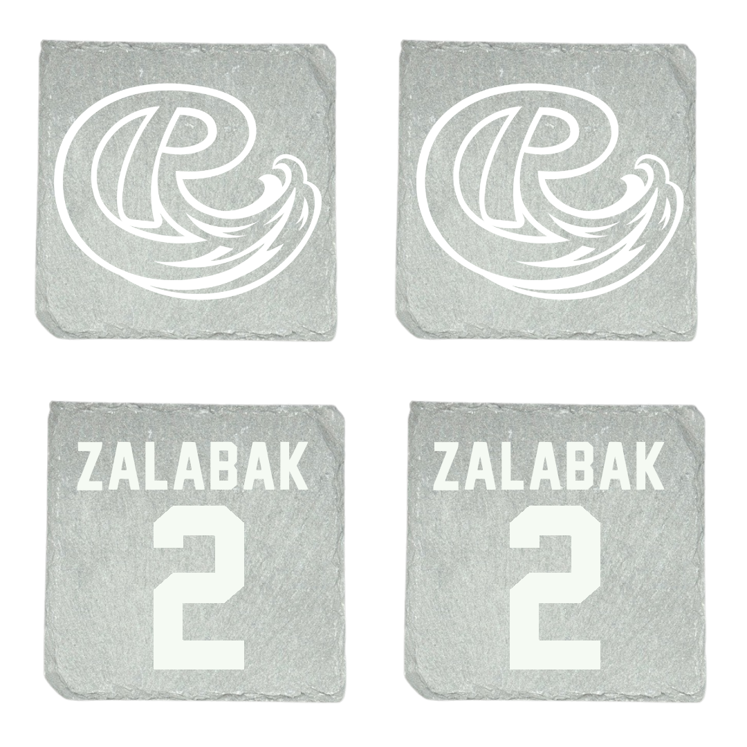 Roosevelt University Baseball Stone Coaster (4 Pack)  - #2 William Zalabak