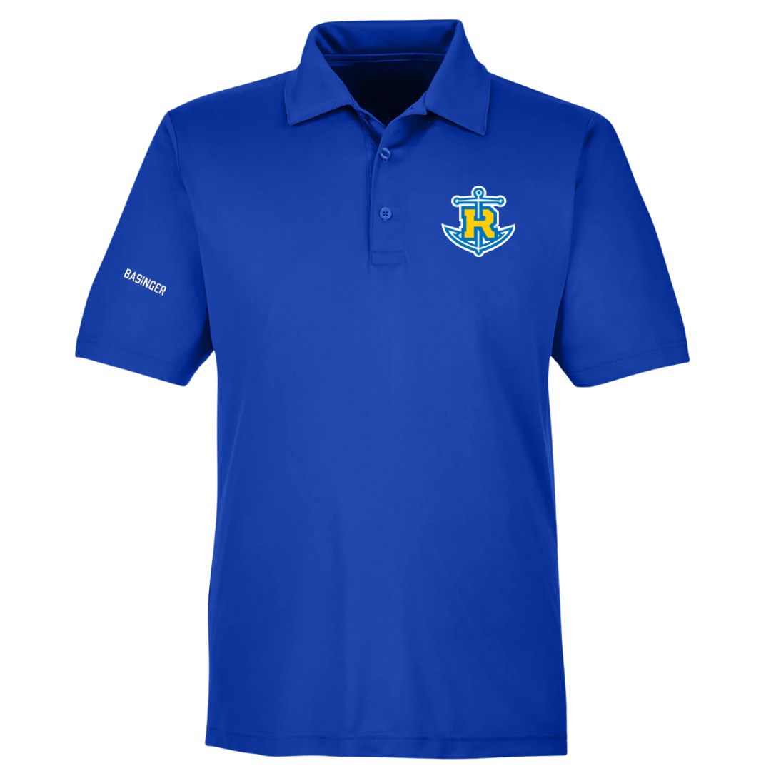 Rollins College Swimming & Diving Blue Polo - Seth Basinger