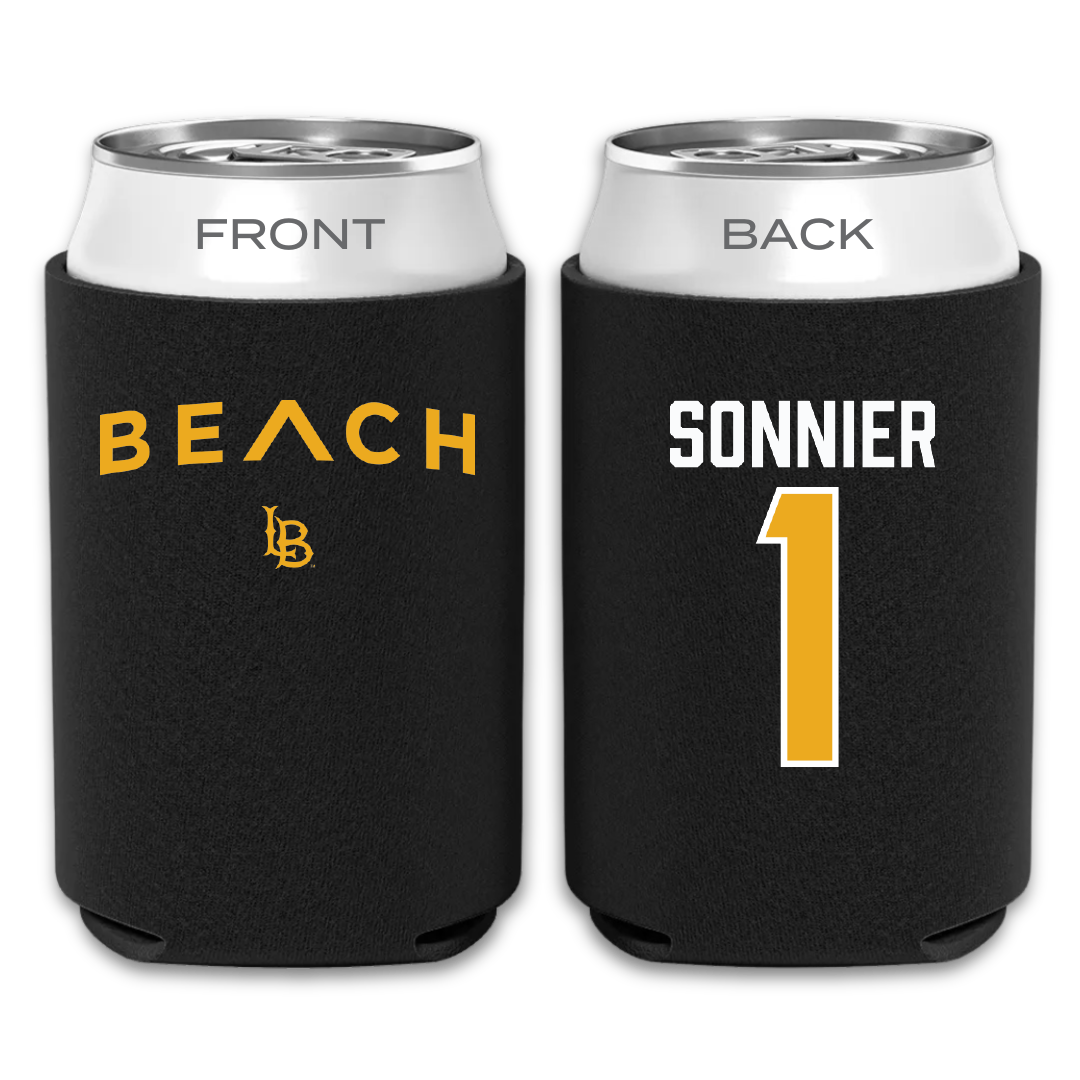 Long Beach State University Basketball Black Can Cooler - #1 Lovely Sonnier