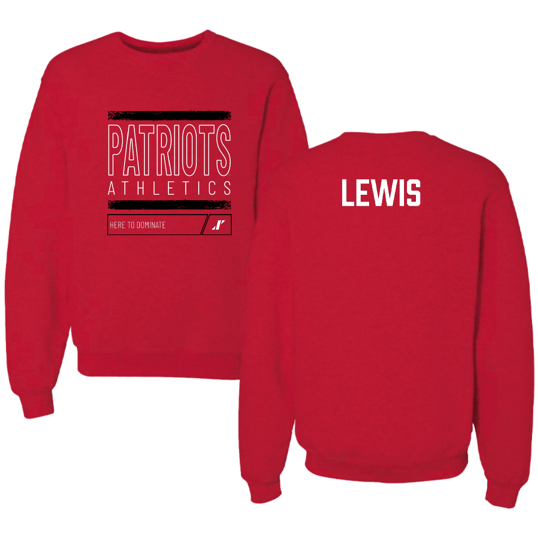 Dallas Baptist University Cheer Red Dominate Crewneck - Laney Lewis