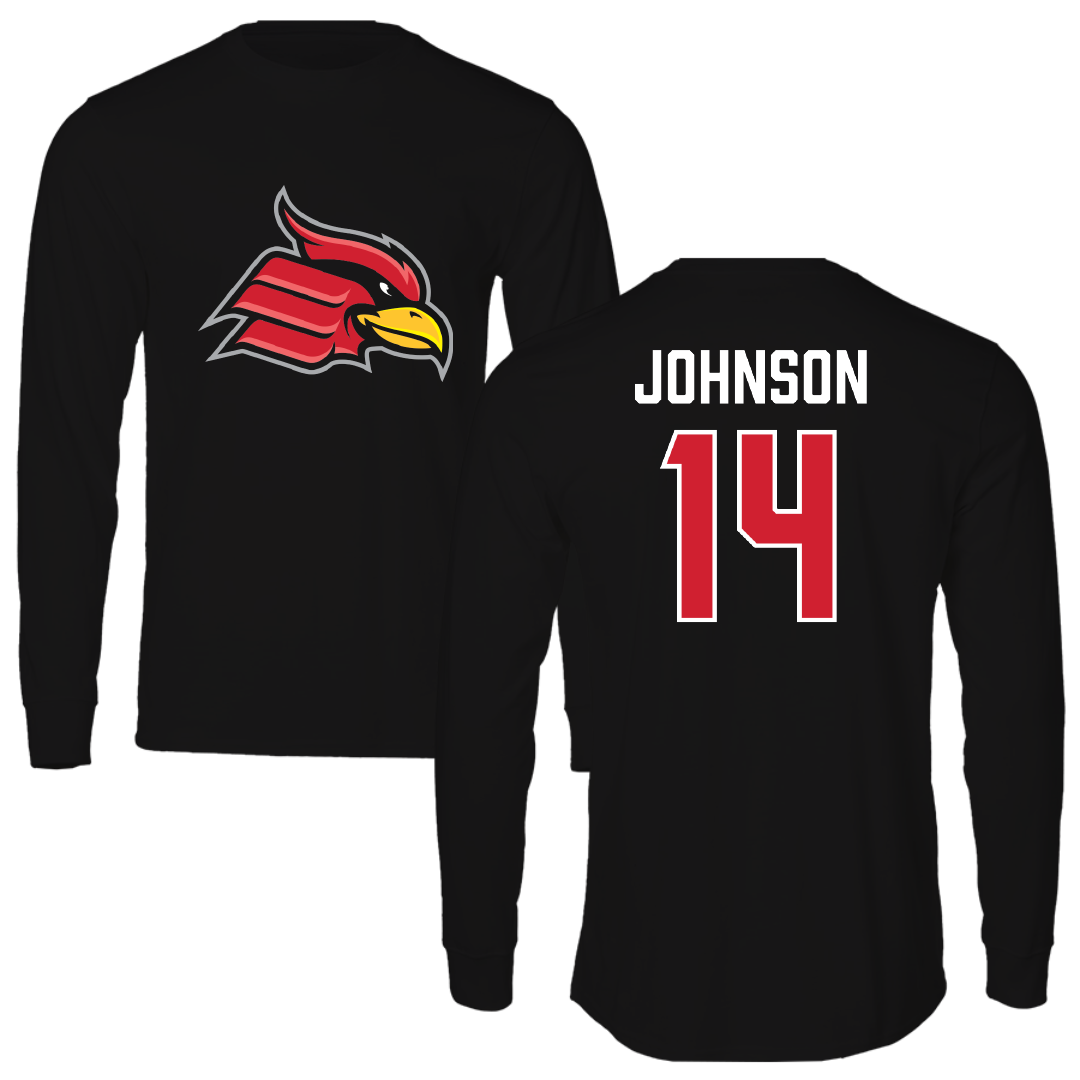 Wheeling University Baseball Black Long Sleeve - #14 Brett Johnson