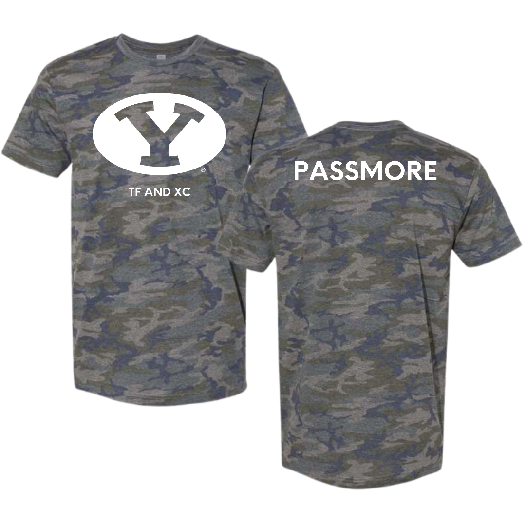 Brigham Young University TF and XC Vintage Camo Tee - Maddie Passmore