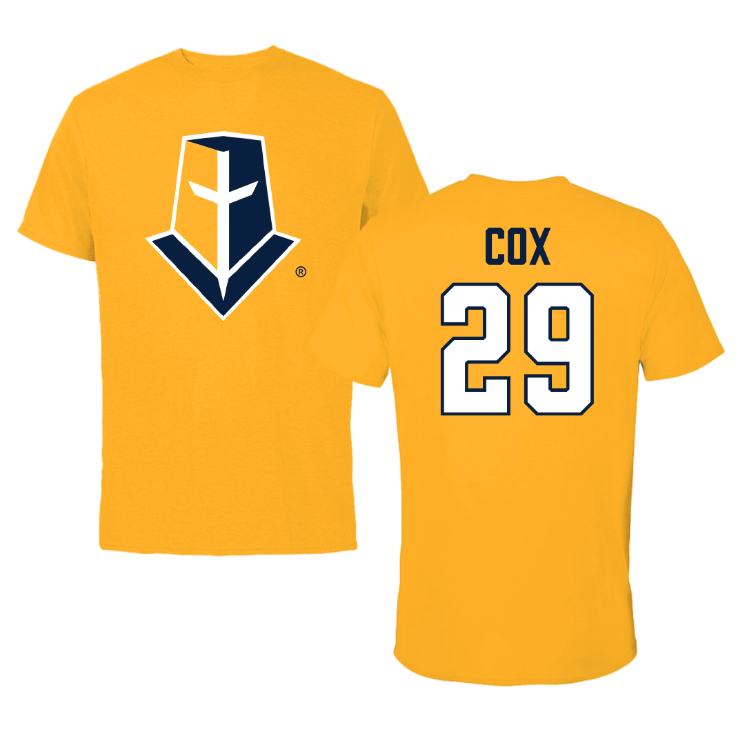 Mount Marty University Soccer Gold Performance Tee - #29 Gabriel Cox