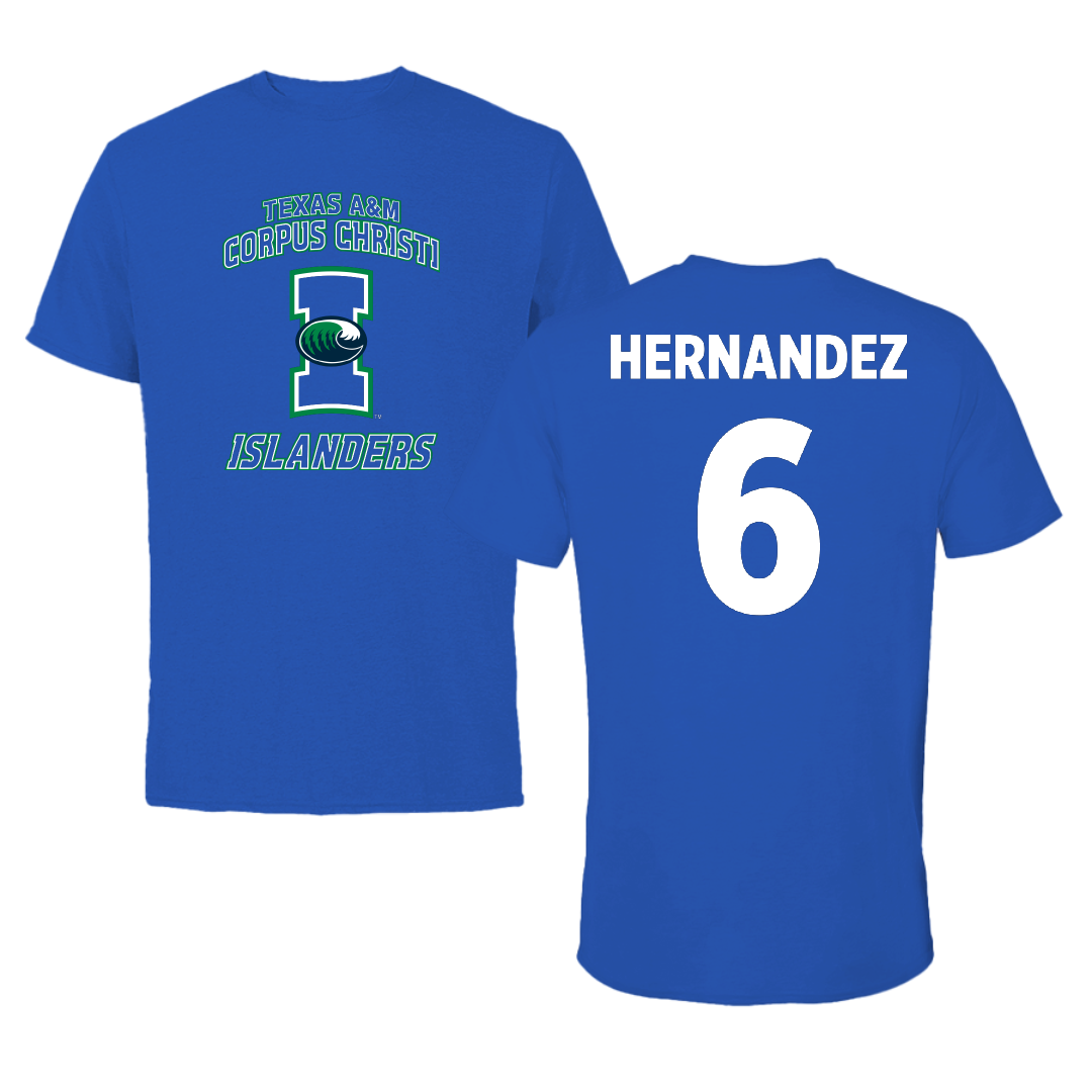 Texas A&M University-Corpus Christi Band Blue Islanders Tee - #6 Ana Hernandez