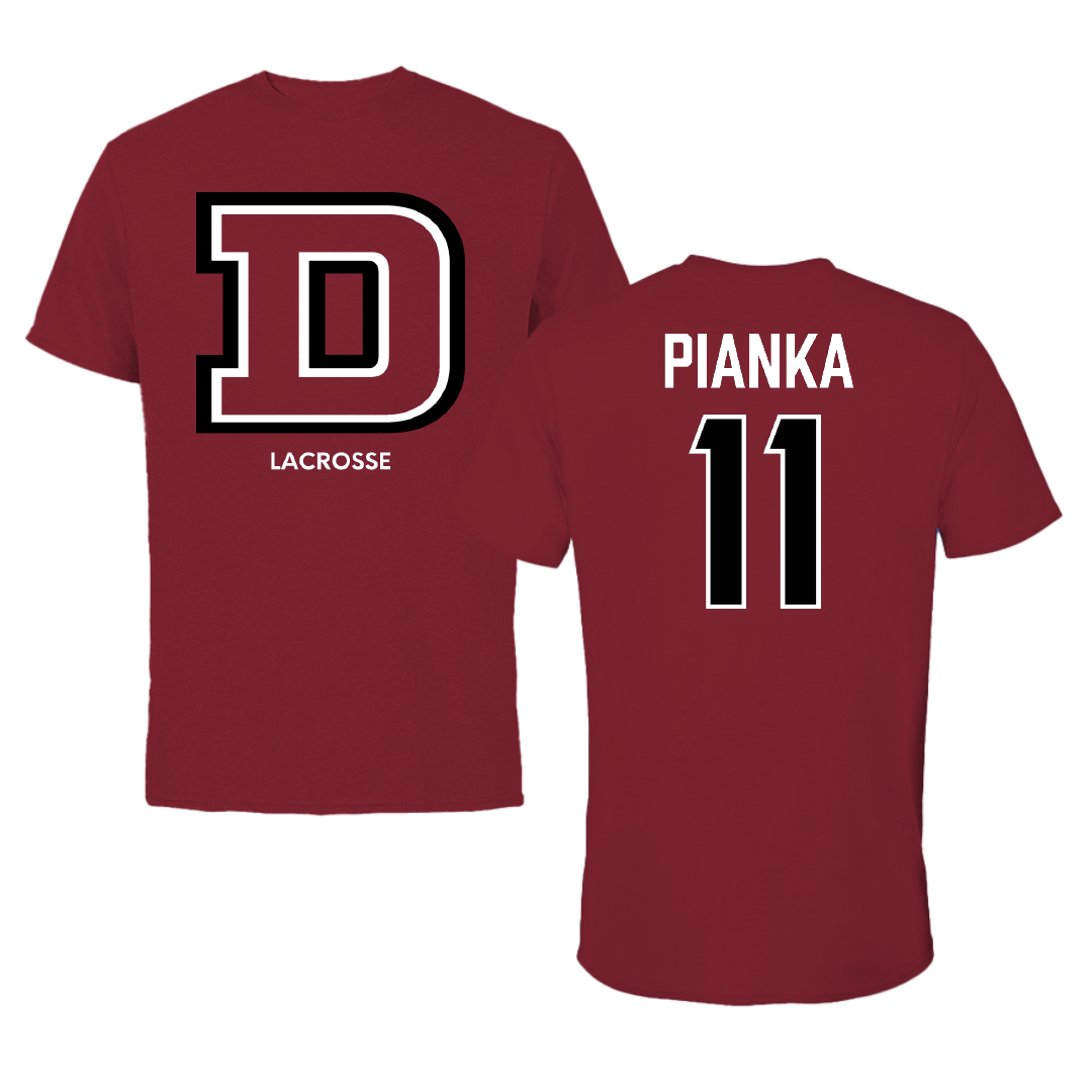 Dean College Lacrosse (M) Cardinal Tee - #11 Kyle Pianka