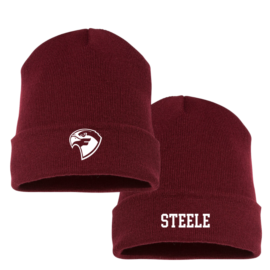 Fairmont State University Football Maroon Beanie - #44 Jayden Steele
