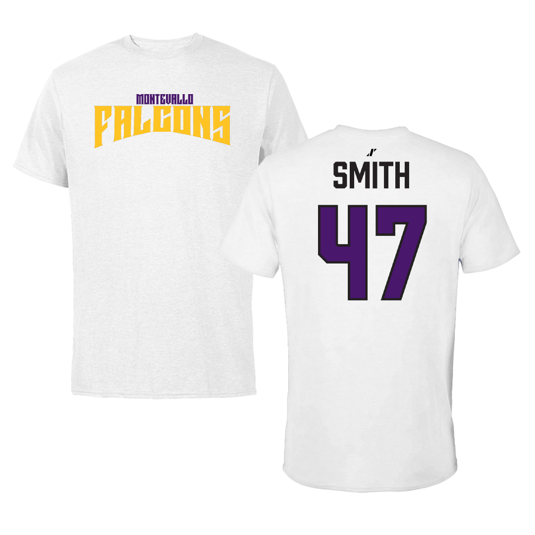 University of Montevallo Lacrosse White Classic Performance Tee - #47 Kale Smith
